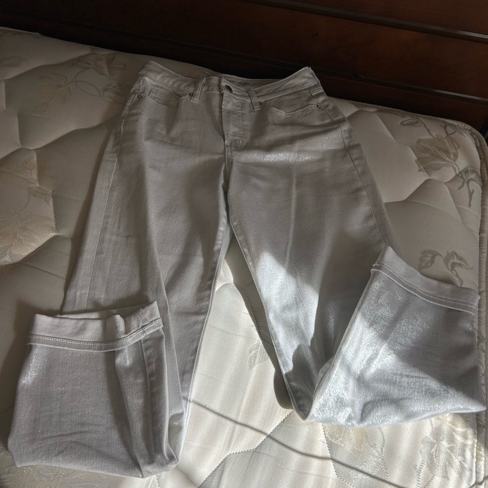 Old Navy Shimmering Silver Jeans